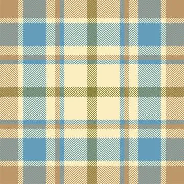 Plaid check pattern. Seamless fabric texture. Tartan textile print. Stock Illustration