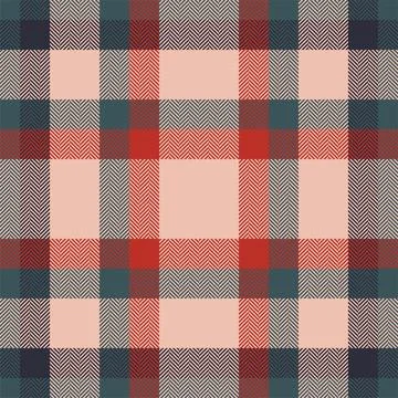 Plaid check pattern. Seamless fabric texture. Tartan textile print. Stock Illustration
