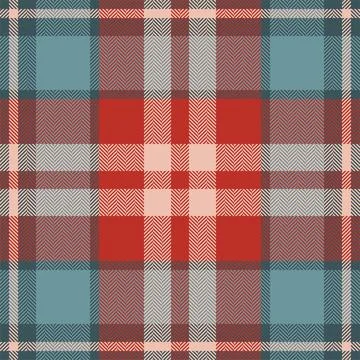 Plaid check pattern. Seamless fabric texture. Tartan textile print. Stock Illustration