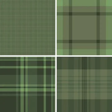 Plaid collection adapted for modern winter design. Traditional tartan pattern Stock Illustration