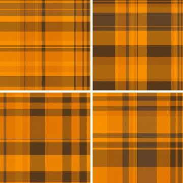 Plaid collection for blog graphics. Vector patterns enhance headers, thumbnai Stock Illustration