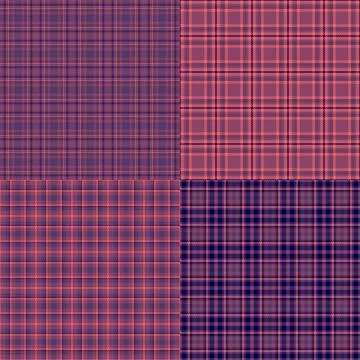 Plaid collection capturing American traditions and national pride. Seamless v Stock Illustration