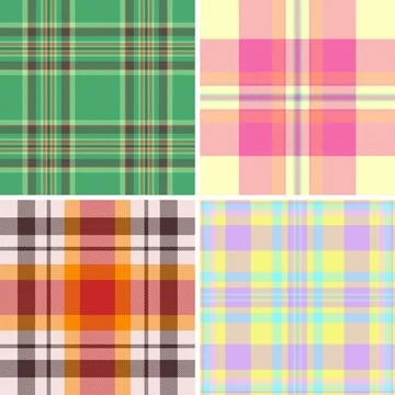 Plaid collection designed for cold season textiles. The pack works for blanke Illustrazione stock