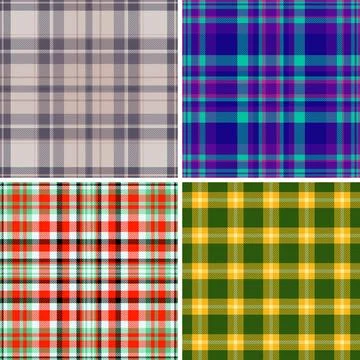 Plaid collection designed for digital wallpapers for desktops. Vector pattern Illustrazione stock