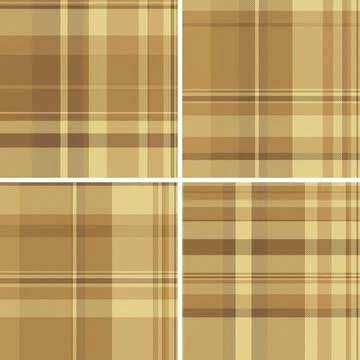 Plaid collection designed for exercise books. Tartan textures enhance daily.. Stock Illustration