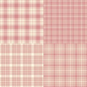 Plaid collection designed for versatile women's fashion. Seamless tartan pa.. Stock Illustration