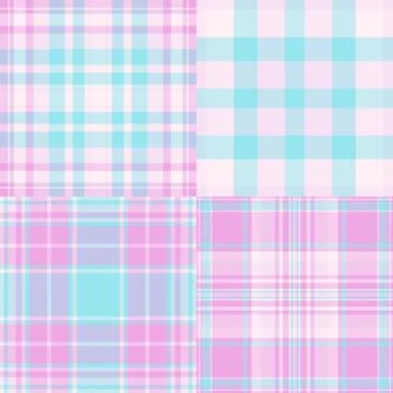 Plaid collection ideal for table runners. Tartan designs elevate seasonal d.. Stockillustratie