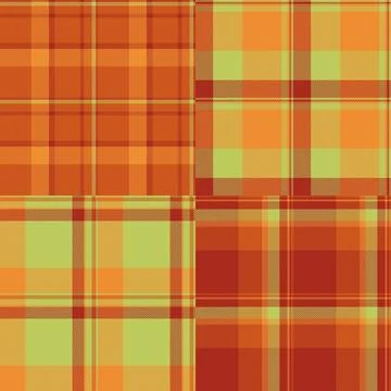 Plaid collection ideal for website header sections. Coordinated repeats cre.. Stock Illustration