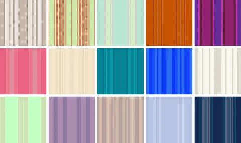 Plaid collection for spring branding. The pack unifies patterns across prod.. Stock Illustration