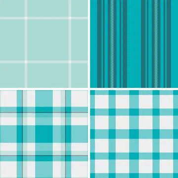 Plaid collection tailored for digital presentations and slides. Seamless repe Stock Illustration