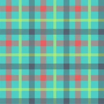 Plaid color seamless vector pattern 库存插图