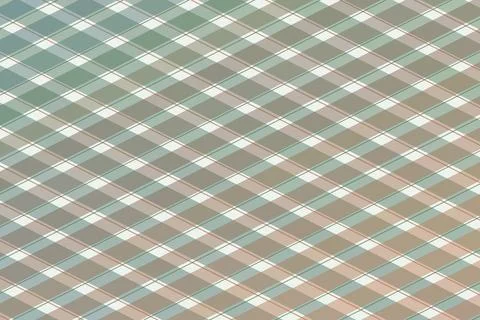 Plaid fabric pattern background with green, beige and white checks, creatin.. Stock-Illustration
