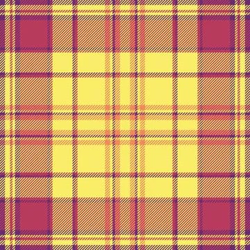Plaid fabric pattern with a structured check arrangement and a woven fabric t Stock Illustration