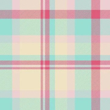 Plaid fabric pattern with a structured check arrangement and a woven fabric.. Stock Illustration