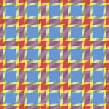 Plaid fabric pattern with a structured check arrangement and a woven fabric t Stock Illustration