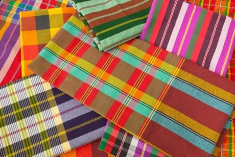 Plaid fabric Stock Photos