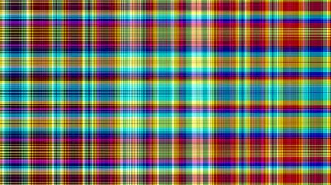 Plaid Grid Lines Stripes Pattern Tech Background Neon Fluorescent Stock Illustration