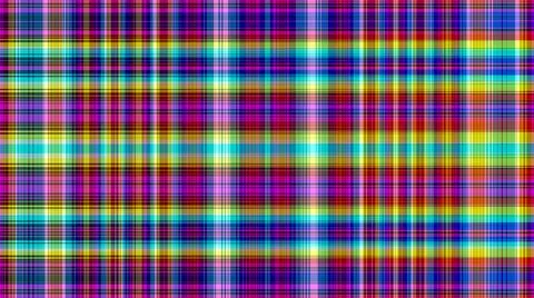 Plaid Grid Lines Stripes Pattern Tech Background Neon Fluorescent Illustrazione stock