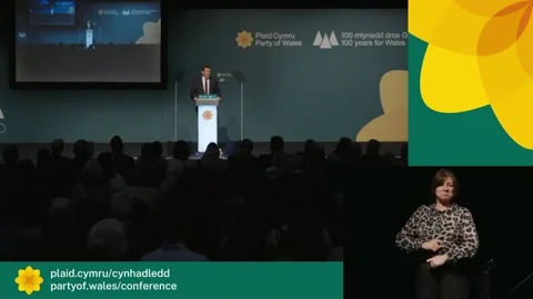 Plaid leader pledges to launch payments for poor children Stock Footage 304696242