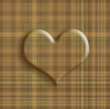 Plaid lovers card Stock Illustration