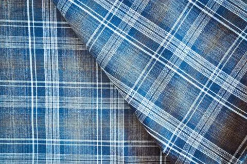 Plaid material Stock Photos