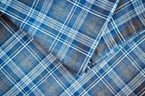 Plaid material Stock Photos
