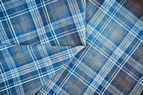 Plaid material Stock Photos