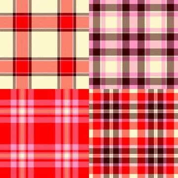 Plaid pack designed for DIY e-commerce. Ready-to-use tartan patterns boost pr Illustration