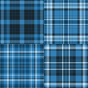 Plaid pack designed for independent sewing studios and exclusive clothing. Ve Stock Illustration