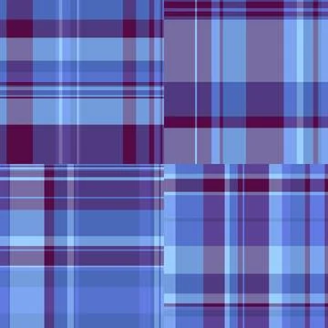 Plaid pack designed for licensing projects. Market ready tartan styles suit.. Stock Illustration
