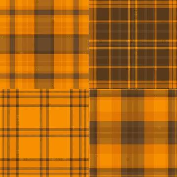 Plaid pack designed for modern wallpapers and trendy background designs. Seam Stock Illustration