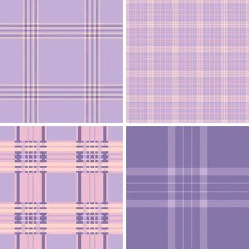 Plaid pack designed for website hero banners and sliders. Coordinated tartan  Stock Illustration