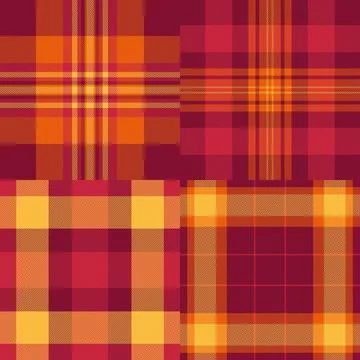 Plaid pack developed for branding refresh. Tartan designs for special occasio 스톡 일러스트