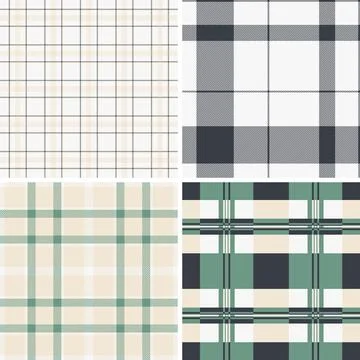Plaid pack ideal for wallpapers, social media, and trendy digital backgrounds Stock Illustration