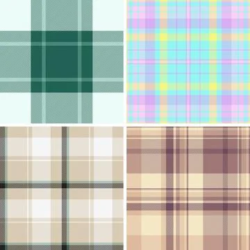 Plaid pack perfect for alfresco dining, outdoor furniture, and picnic blanket Stock Illustration