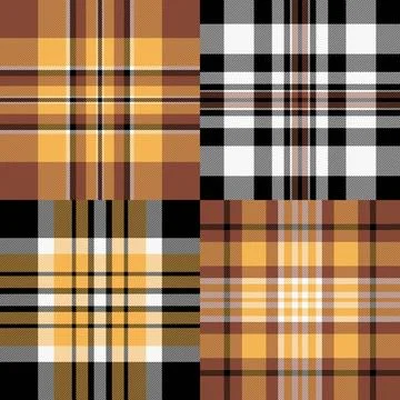 Plaid pack perfect for web page section backgrounds. Seamless repeats ensure  Stock Illustration