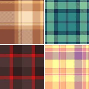 Plaid pack tailored for packaging and branding of fashion items. Coordinate.. 스톡 일러스트