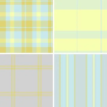 Plaid pack tailored for sweaters and pullovers. Stylish patterns bring season Stock Illustration