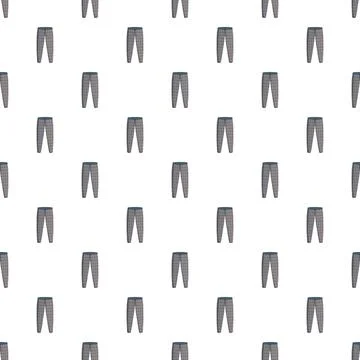 Plaid pajama pants seamless pattern for textile design Stock Illustration