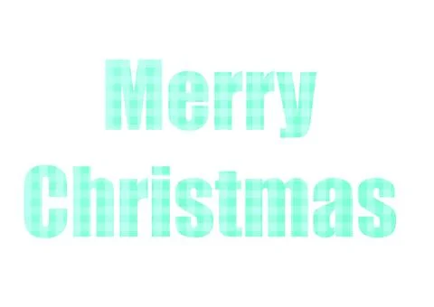 Plaid pattern Aqua Menthe. Shot through cut-out silhouette of the word CHRIST Illustration