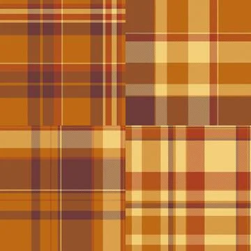 Plaid pattern bundle for crafting accessories. Suitable for bookmarks, stic.. Stock Illustration