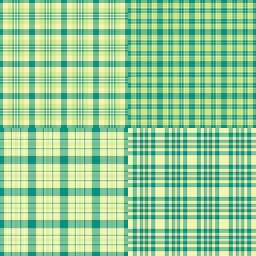 Plaid pattern bundle for fashion accessories. Suitable for ties, scarves, hat 스톡 일러스트