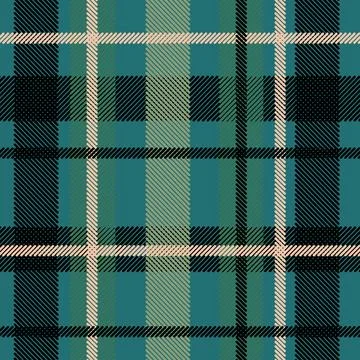 Plaid pattern in contrast green, black, orange, tuequoiseefor scarf, blanke.. Illustrazione stock