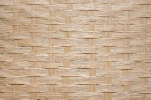  Plaid pattern made of rattan Stock Photos