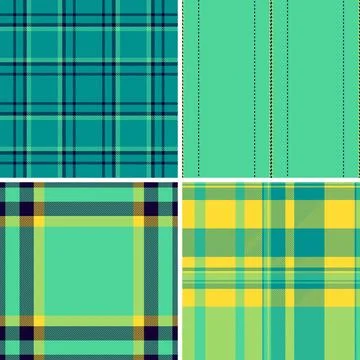 Plaid pattern pack created for labels and small craft projects. Coordinated t Stock Illustration