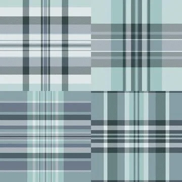 Plaid pattern pack created for labels and product tags. Coordinated tartan de Stock Illustration