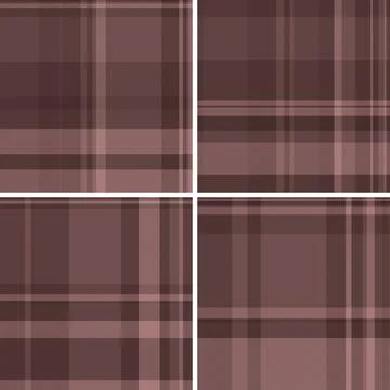 Plaid pattern pack for modern outerwear, shirts, and casual pieces. Coordin.. Illustrazione stock
