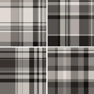 Plaid pattern pack for printable winter products. Suitable for blankets, sc.. Stock Illustration