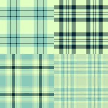 Plaid pattern pack tailored for interior styling. Coordinated tartan patter.. Stockillustratie