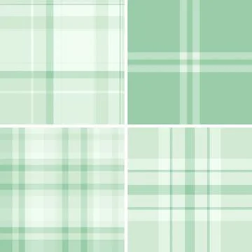 Plaid pattern pack tailored for spring styling. Coordinated tartan patterns f Illustrazione stock